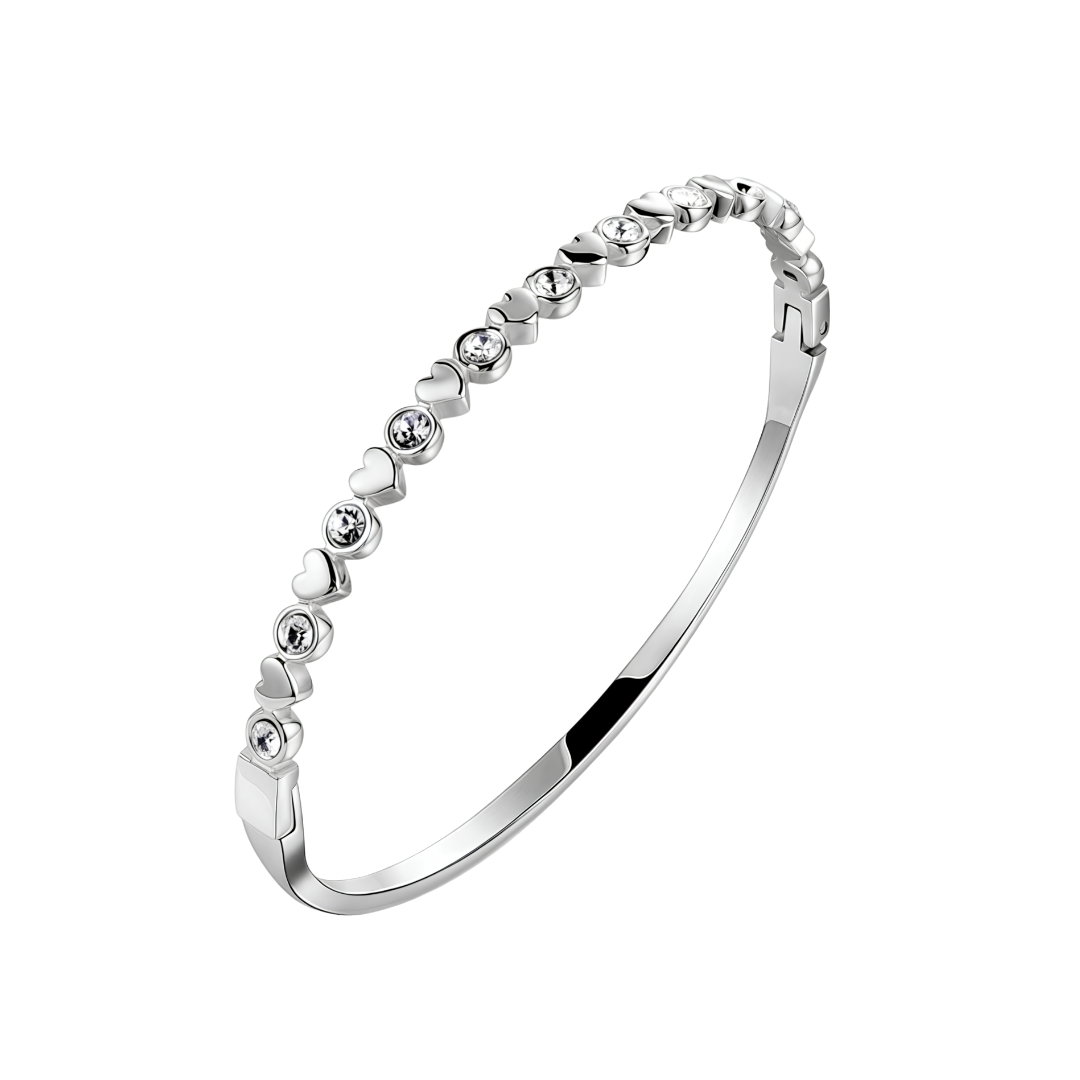 Brazalete delgado corazones