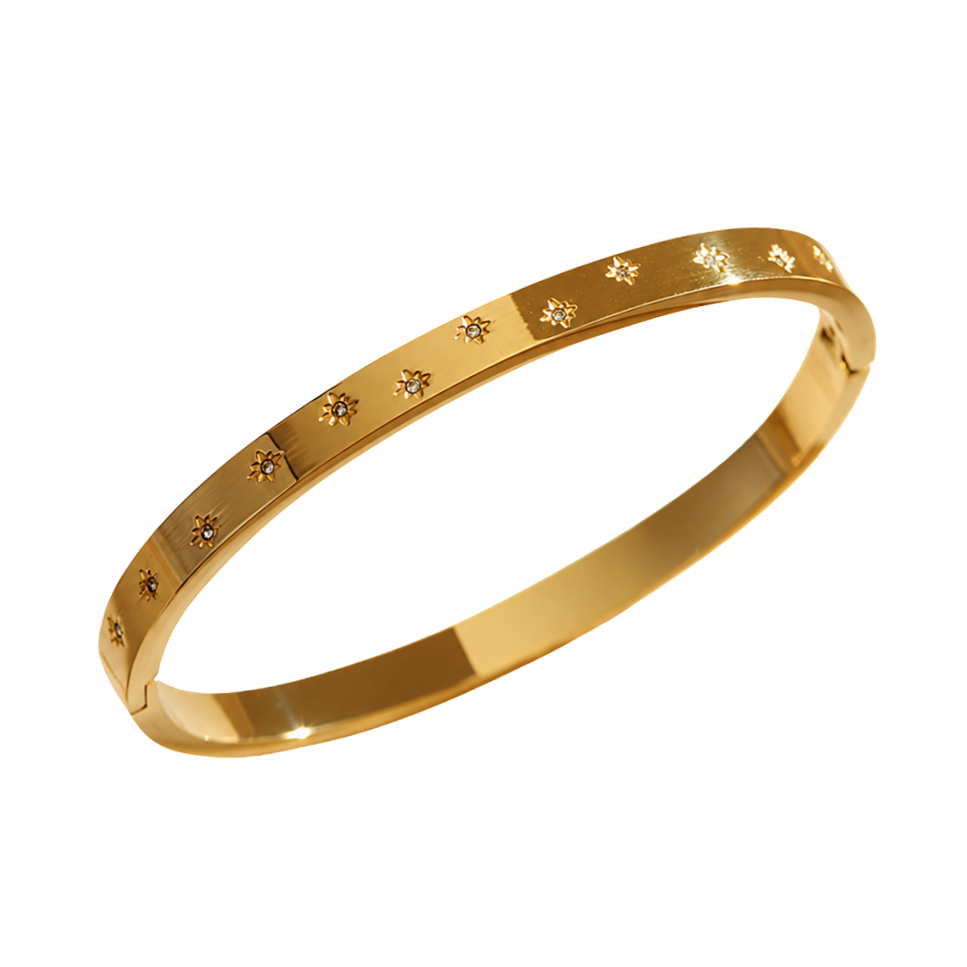 Brazalete flor destellos