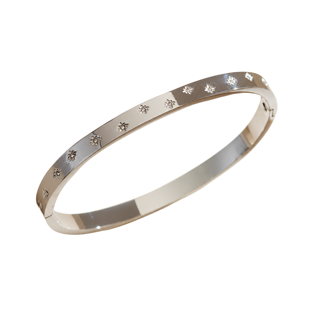 Brazalete flor destellos